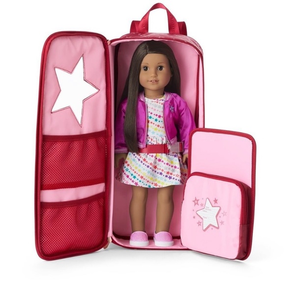 American Girl Toys American Girl Doll Carrier Travel Case Backpack Star Power Doll Carrier